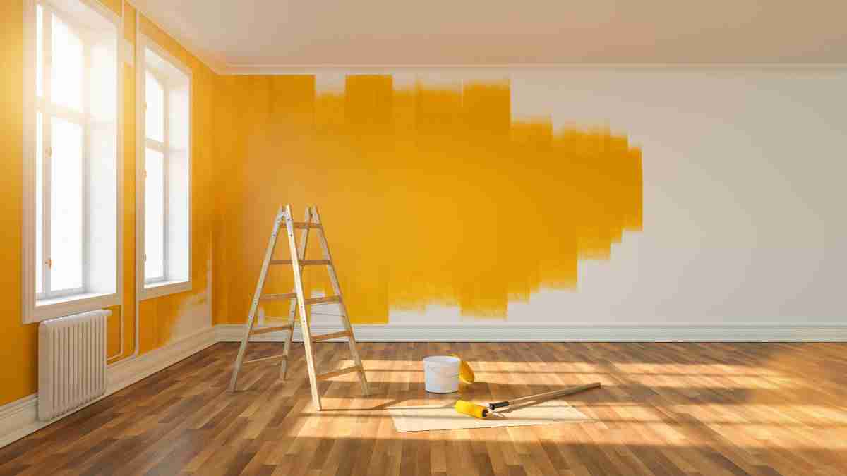 Painter at work